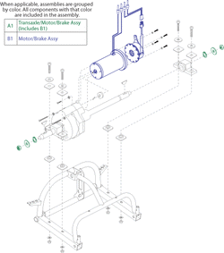 Go-Go Elite Traveller 3-Wheel (SC40E) - Drive Assembly - Jd Drive Assembly