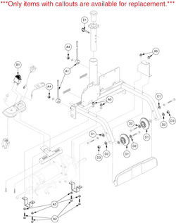 Pride Victory 3 (SC1600) - Rear Frame - V302021648 & V402020833 - Prior