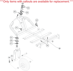 Pride Victory 3 (SC1600) - Front Frame 3 Wheel - V302021649 - Sub