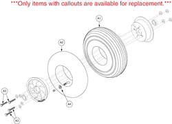 Pride Victory 4 (SC1700) - Wheel Front - Pneumatic