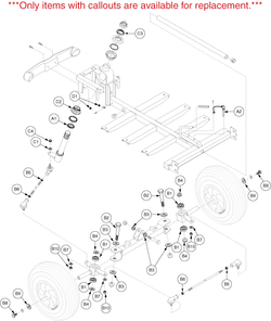 Pride Victory 4 (SC1700) - Front Frame 4 Wheel - V402020833 - Prior