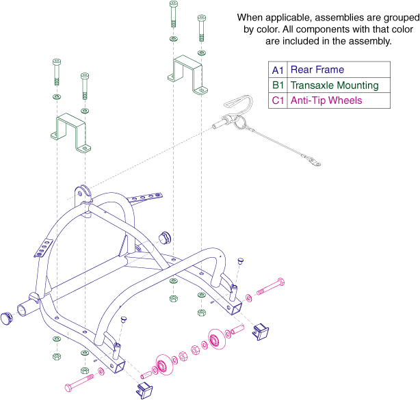 Pride Victory ES 9 (S93) - Main Frame - Rear