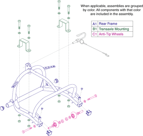 Pride Victory ES 9 (S93) - Main Frame - Rear