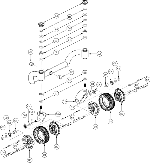 Go-Go Go-Chair - Articulating Beam / Wheels - Used Prior To The 159 Day Of 2007, J66(159)(07)034c30