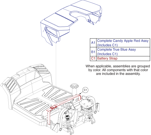 Pride Victory 10 LX with CTS Suspension (S710LX) - Shrouds - Battery Box