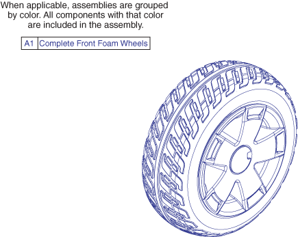 Pride Victory 10 LX with CTS Suspension (S710LX) - Wheels - Front