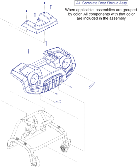 Pride Victory LX Sport (S710LXW) - Shrouds - Rear