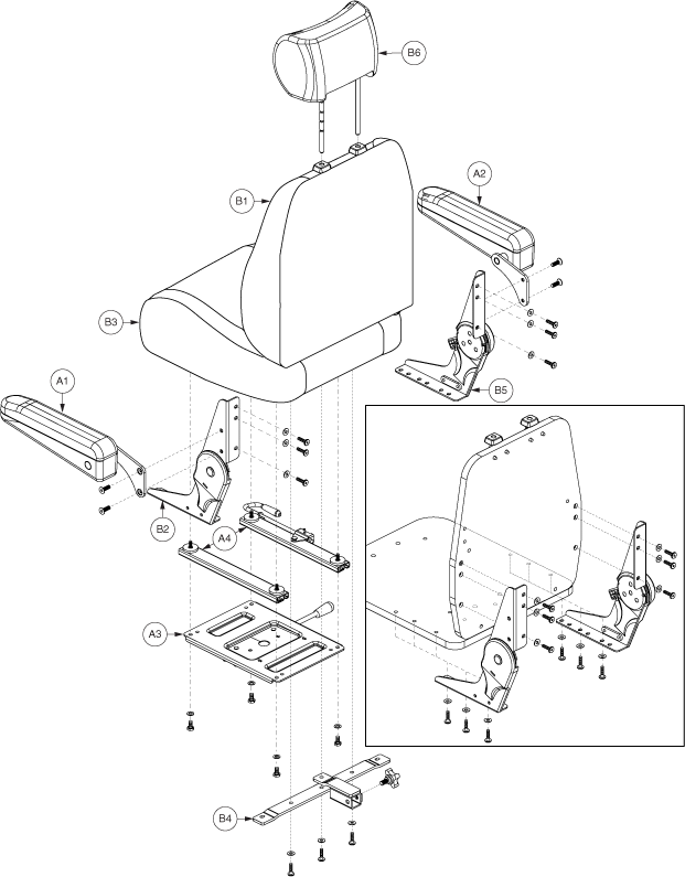 Pride Victory Sport (S710DXW) - Seat - Generation 2 (Discontinued)