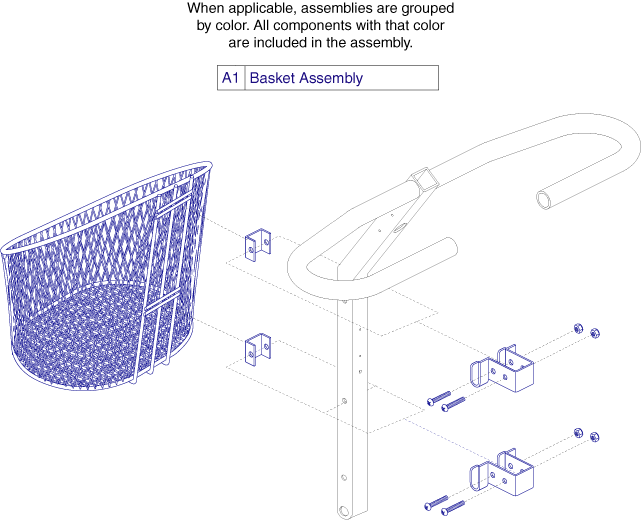 Pride Victory XL (SC260) - Frame Assemblies - Basket