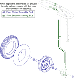 Pride Victory XL (SC260) - Wheel Assembly - Front