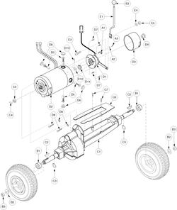 Pride Victory XL (SC260) - Drive Assembly - S3919702075c10 - Prior