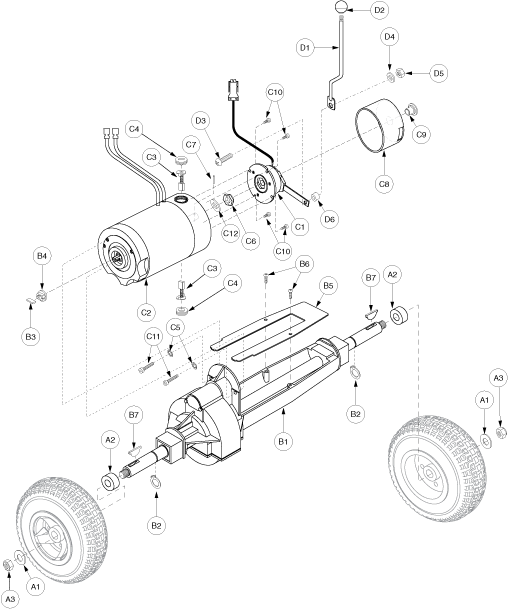 Pride Victory XL (SC260) - Drive Assembly - S3919702075c10 - Subsequent