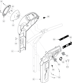 Pride Victory XL (SC260) - Shroud Assembly - Tiller - S3919702075c10 - Subsequent