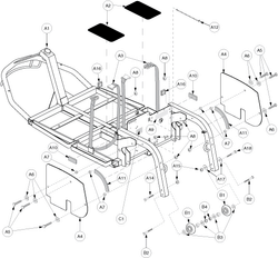 Pride Victory XL (SC260) - Frame Assemblies - Main Frame - S3931802002c10 - Subsequent