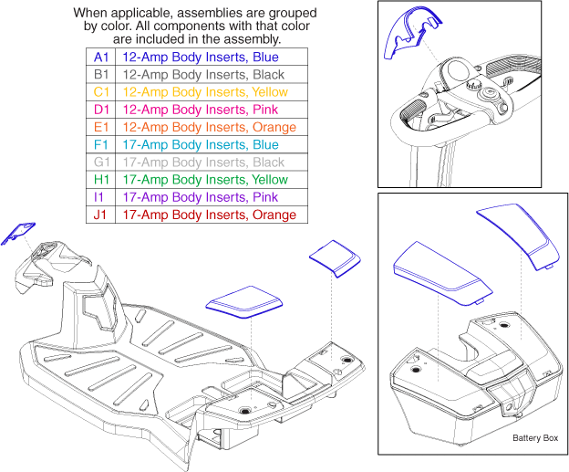 Go-Go LX50 (S50LX) - Shrouds - Body Inserts