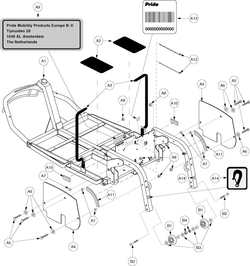 Pride Victory XL (SC260) - Frame Assemblies - Main Frame - V01060385 - Prior