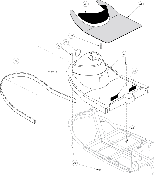 Pride Victory XL (SC260) - Shroud Assembly - Front - V01121260 - Prior