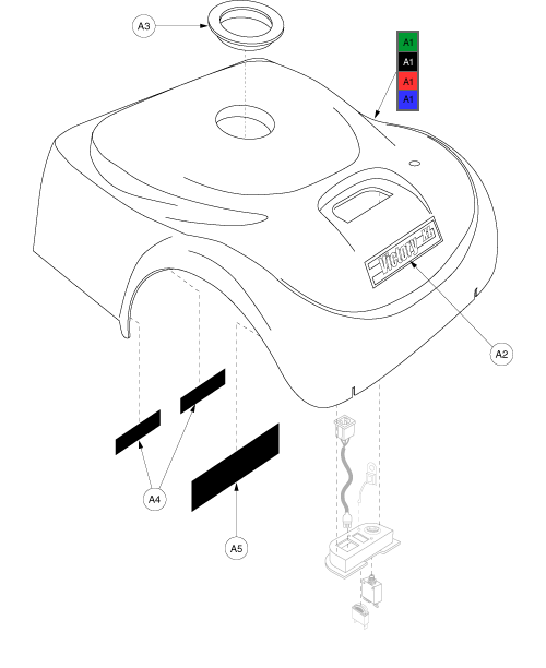 Pride Victory XL (SC270) - Shroud - Rear