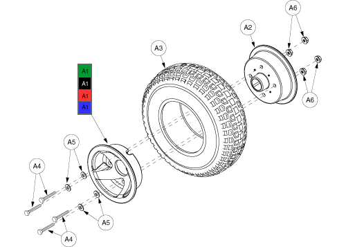 Pride Victory XL (SC270) - Wheel Rear - Solid