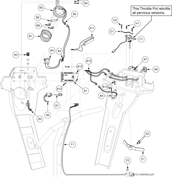 Pride Victory XL (SC270) - Throttle Pot