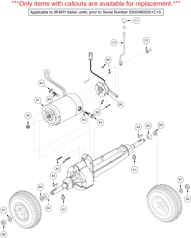 Pride Victory XL (SC2700) - Drive Assembly