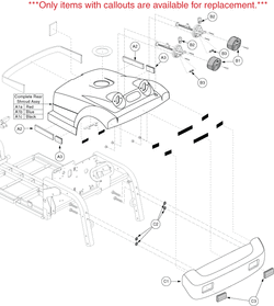 Pride Victory XL (SC2700) - Shroud Assemblies - Rear