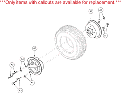 Pride Victory XL (SC2700) - Wheel Assemblies - Rear - Solid