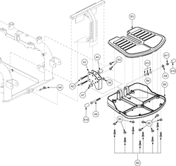 Jazzy 1101 - Footrest Platforms - 11.62