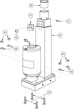 Jazzy 1101 - Towers / Mounts / Actuator - Actuator