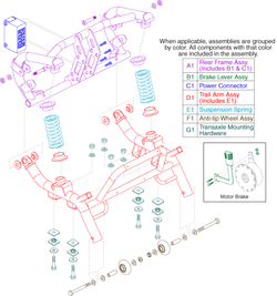 Go-Go LX50 (S50LX) - Frame Assemblies - Rear