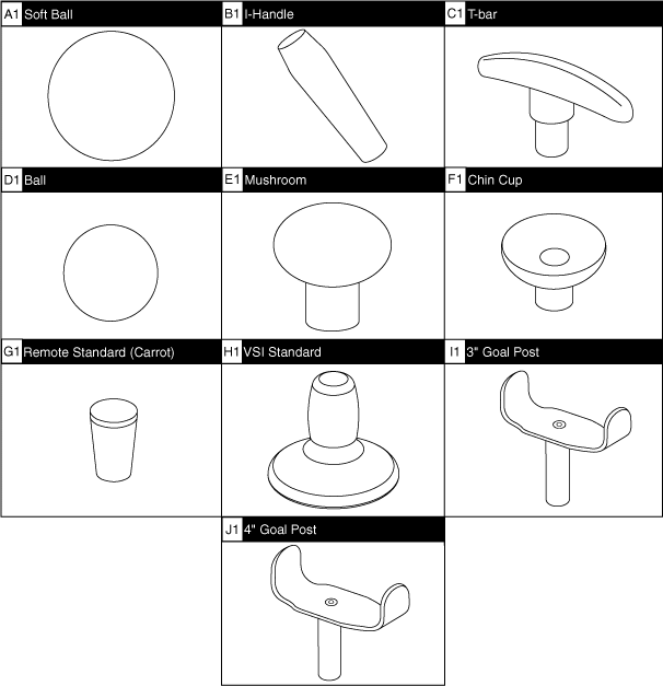 Jazzy 1101 - Joystick (Master Controls) - Replacement Parts & Accessories - Handles & Knobs - Pg Drives