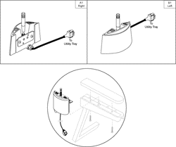 Jazzy 1101 - Electronic (Utility) Tray - Toggle Switch