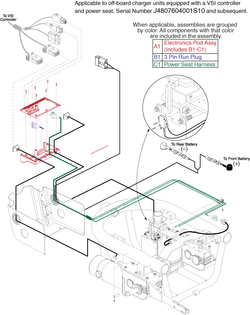 Jazzy 1103 Ultra - Electronic (Utility) Tray - Vsi - Elevate, Used On Or After Sn J4807604001s10 - Actr. Function Through Drive Ctrl., Off Board Charger