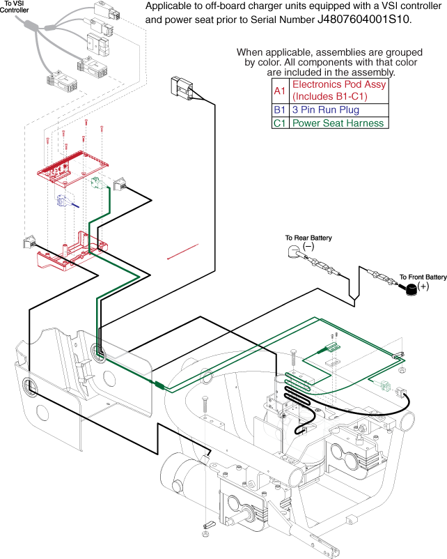 Jazzy 1103 Ultra - Electronic (Utility) Tray - Vsi - Elevate, Used Prior To Sn J4807604001s10 - Actr. Function Through Drive Ctrl., Off Board Charger