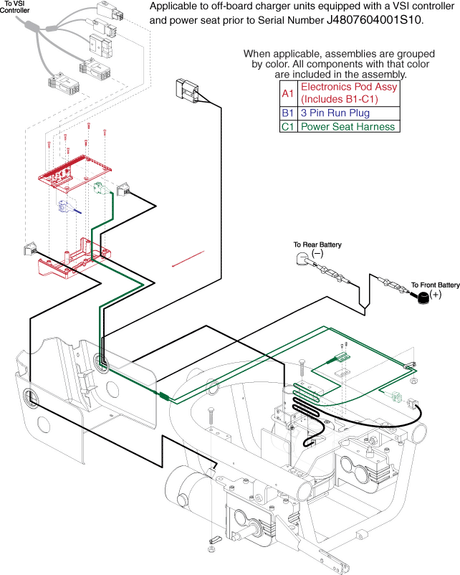 Jazzy 1103 Ultra - Electronic (Utility) Tray - Vsi - Elevate, Used Prior To Sn J4807604001s10 - Actr. Function Through Drive Ctrl., Off Board Charger
