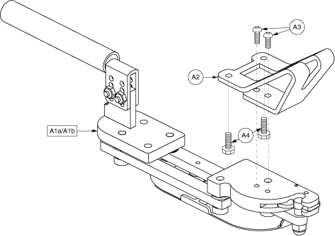 Jazzy 1103 Ultra - Joystick (Master Controls) - Mounting Brackets - Swing Away, Inline - Vsi