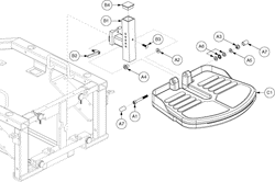 Jazzy 1113 ATS - Footrest Platform - 9.55