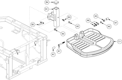 Jazzy 1113 ATS - Footrest Platform - 11.62