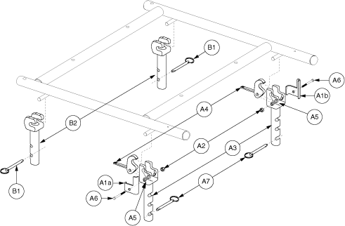 Jazzy 1113 ATS - Towers / Seat Mounts - H -Frame