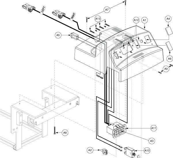 Jazzy 1113 ATS - Electronics / Battery Box - Vsi - No Power Seating