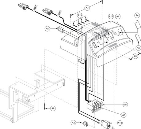 Jazzy 1113 ATS - Electronics / Battery Box - Vsi - No Power Seating