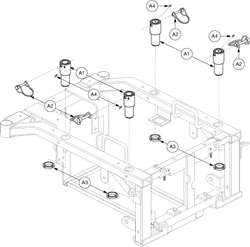 Jazzy 1113 ATS - Towers / Seat Mounts - Seat Mount Connectors