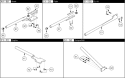 Jazzy 1120 - Joystick (Master Controls) - Mounting Brackets - Inline - Dynamic