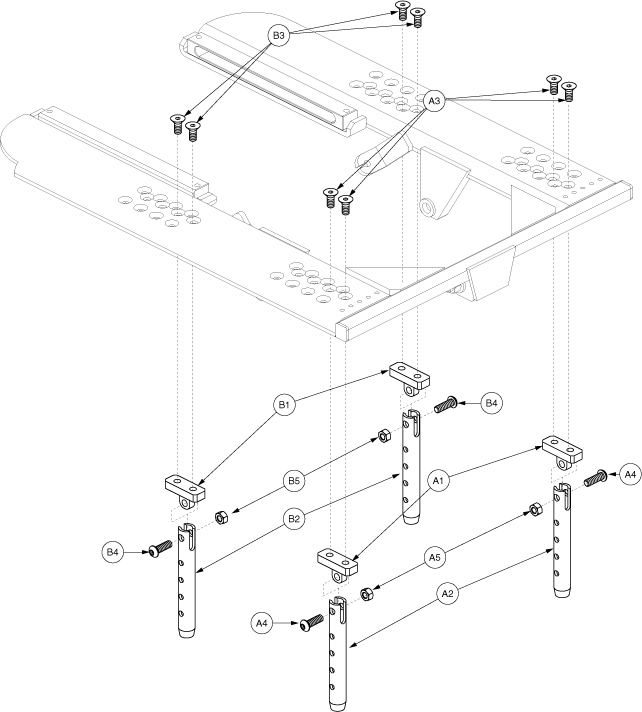 Jazzy 1121 HD - Seat Mounts / Interface - Actuator, Pwr. Elevating Seat - Tru -Balance Pwr. Tilt Towers - Angle Adjustable