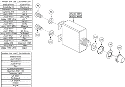 Jazzy 1121 HD - Electronics Tray / Modules - Circuit Breaker Hardware