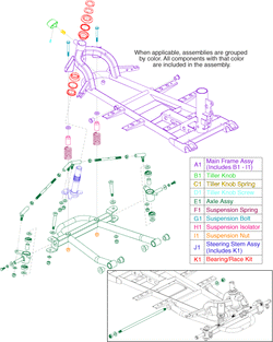 Go-Go LX54 (S54LX) - Frame Assemblies - Front