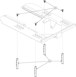 Jazzy 1121 HD - Seat Mounts / Interface - Actuator, Pwr. Elevating Seat - Tru -Balance Pwr. Tilt Towers - Fixed