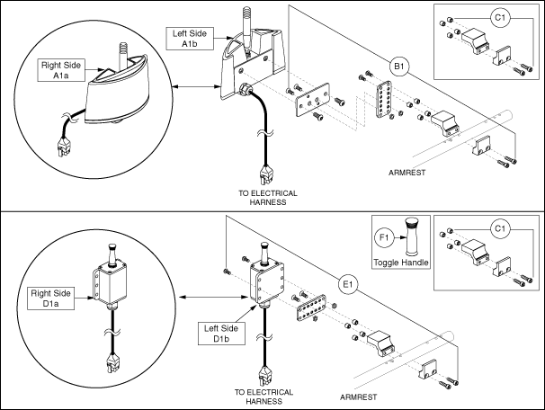 Jazzy 1121 - Electronics Tray / Modules - Toggle Switch - Rehab Seating