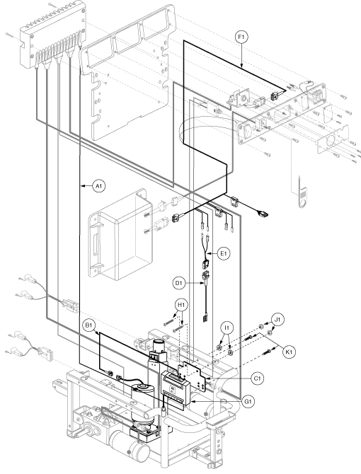 Jazzy 1122 - Electronics Tray / Modules - Remote Plus - Pwr. Elevating Seat - Actr. Function Through Drive Ctrl. W/ 1/4 Speed Inhibit