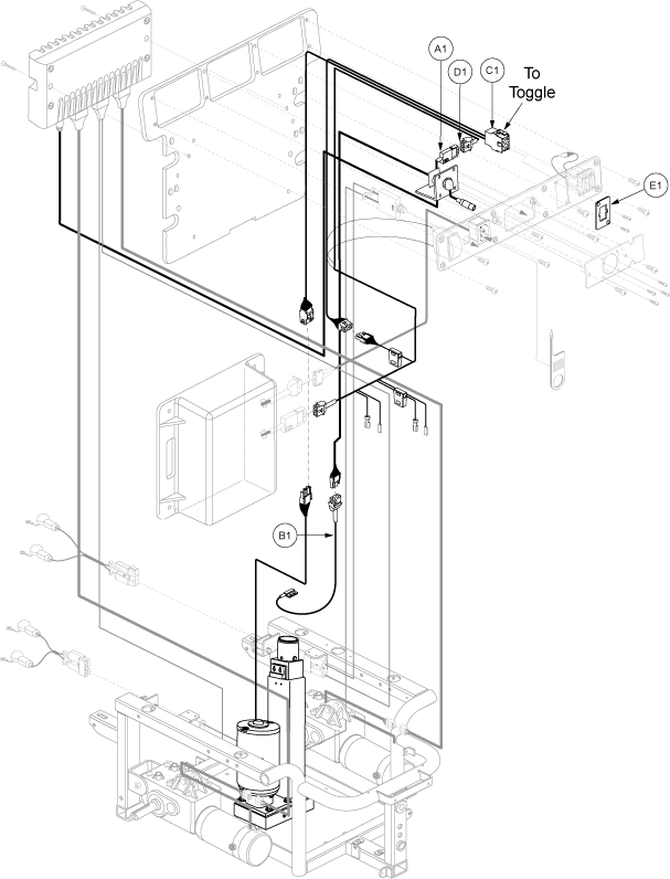 Jazzy 1122 - Electronics Tray / Modules - Remote Plus - Pwr. Elevating Seat - Actr. Function Through Toggle Switch W/ 1/2 Speed Inhinit